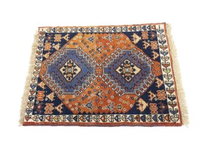 Orange Vintage Tribal 1'9X2'4 Yalameh Persian Oriental Rug