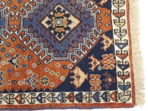 Orange Vintage Tribal 1'9X2'4 Yalameh Persian Oriental Rug