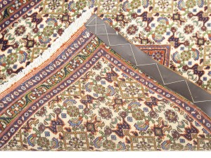 Vintage Cream Floral Tribal 2'5X2'9 Bidjar Persian Rug