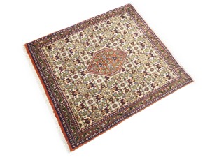 Vintage Cream Floral Tribal 2'5X2'9 Bidjar Persian Rug