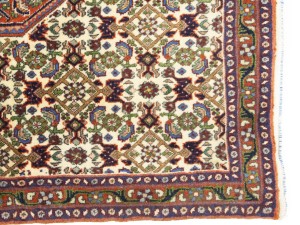Vintage Cream Floral Tribal 2'5X2'9 Bidjar Persian Rug