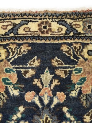 Vintage Muted Floral Tribal 2'4X3'8 Hamedan Persian Rug