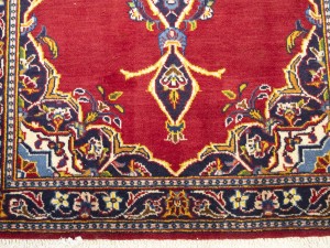 Vintage Red Traditional 2'8X4'5 Kashan Persian Rug