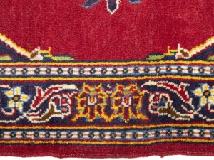 Vintage Red Traditional 2'8X4'5 Kashan Persian Rug