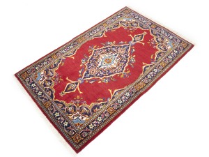 Vintage Red Traditional 2'8X4'5 Kashan Persian Rug