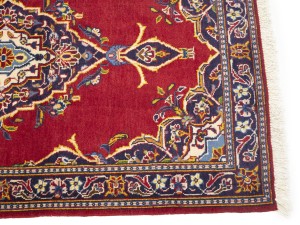 Vintage Red Traditional 2'8X4'5 Kashan Persian Rug