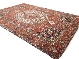 Red Vintage Floral 10X15 Bakhtiari Persian Oriental Rug