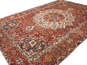 Red Vintage Floral 10X15 Bakhtiari Persian Oriental Rug