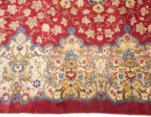 Red Semi Antique Traditional 10'6X14 Kashan Persian Oriental Rug