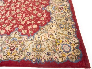 Red Semi Antique Traditional 10'6X14 Kashan Persian Oriental Rug