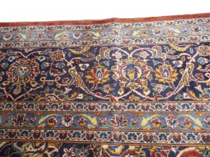 Red Semi Antique Traditional Red 10X16 Kashan Persian Rug