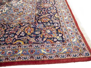 Red Semi Antique Traditional Red 10X16 Kashan Persian Rug
