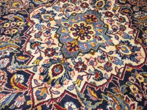 Red Semi Antique Traditional Red 10X16 Kashan Persian Rug