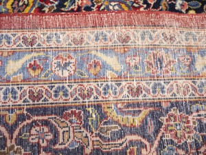 Red Semi Antique Traditional Red 10X16 Kashan Persian Rug