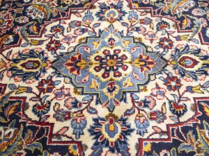 Red Semi Antique Traditional Red 10X16 Kashan Persian Rug