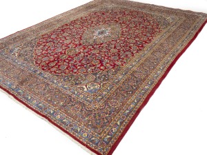 Red Vintage Traditional 10X13 Mashad Persian Rug