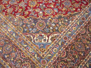 Red Vintage Traditional 10X13 Mashad Persian Rug