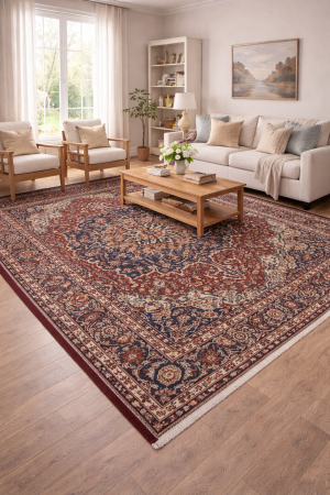 Semi Antique Rusty Brown Floral 10X13 Bakhtiari Persian Rug