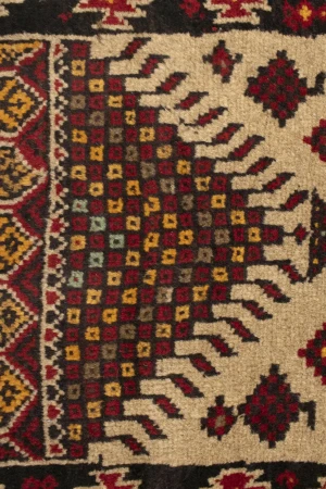 Khaki Tribal Geometric 3X6 Balouch Persian Rug