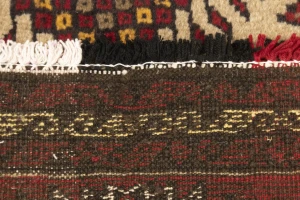 Khaki Tribal Geometric 3X6 Balouch Persian Rug