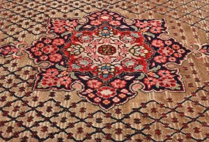 Khaki Tribal Geometric 5X10 Koliaie Persian Runner Rug