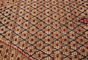 Khaki Tribal Geometric 5X10 Koliaie Persian Runner Rug