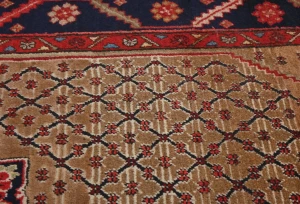 Khaki Tribal Geometric 5X10 Koliaie Persian Runner Rug