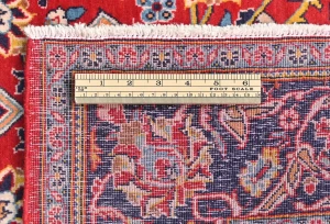 Vintage Red Traditional 3'6X5'4 Kashan Persian Rug