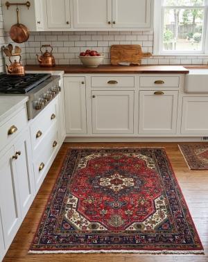 3'5 x 4'7 Hand Knotted Tabriz Traditional Persian Rug