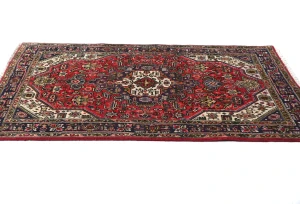 Vintage Red Traditional 3X5 Tabriz Persian Rug