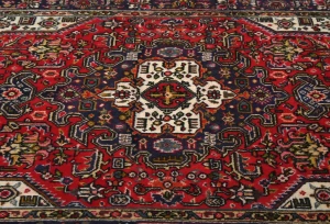 Vintage Red Traditional 3X5 Tabriz Persian Rug