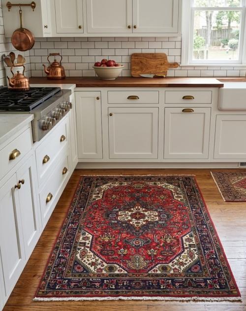 3'5 x 4'7 Hand Knotted Tabriz Traditional Persian Rug