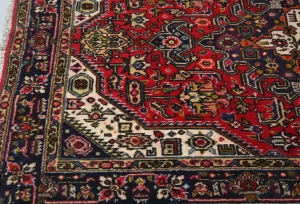 Vintage Red Traditional 3X5 Tabriz Persian Rug