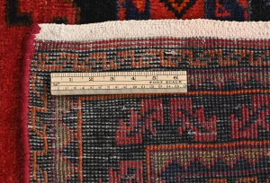 Vintage Red Geometric Tribal 4'4X7'7 Hamedan Persian Rug