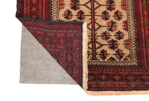 Vintage Cream Tribal 3X5 Balouch Persian Rug