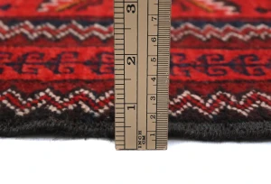 Vintage Red Tribal 3X6 Balouch Persian Rug