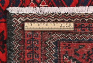 Vintage Red Tribal 3X6 Balouch Persian Rug