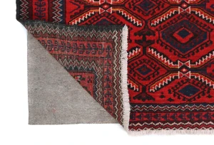 Vintage Red Tribal 3X6 Balouch Persian Rug