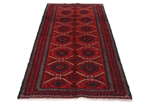 Vintage Red Tribal 3X6 Balouch Persian Rug