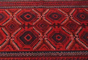 Vintage Red Tribal 3X6 Balouch Persian Rug