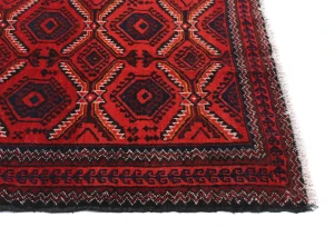 Vintage Red Tribal 3X6 Balouch Persian Rug