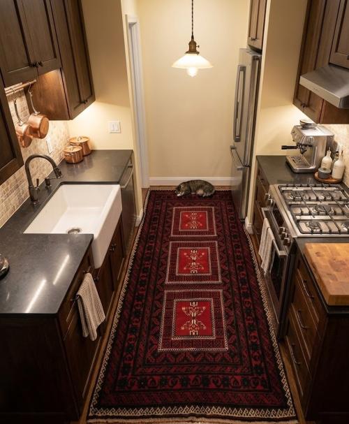 3'8 x 7'2 Hand Knotted Balouch Tribal Persian Wool Rug