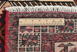 Vintage Red Tribal 3X7 Meshkin Persian Rug