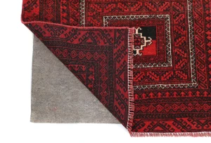 Vintage Red Tribal 3X6 Balouch Persian Rug