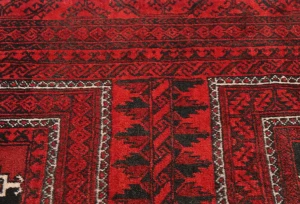 Vintage Red Tribal 3X6 Balouch Persian Rug