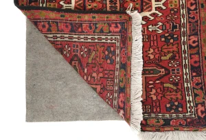Vintage Red Geometric 2X10 Karajeh Persian Runner Rug