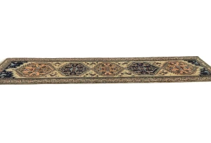 Vintage Beige Tribal 2X10 Ardabil Persian Runner Rug