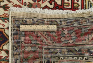 Vintage Cream Floral 3X12 Tabriz Persian Runner Rug