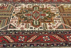 Vintage Cream Floral 3X12 Tabriz Persian Runner Rug