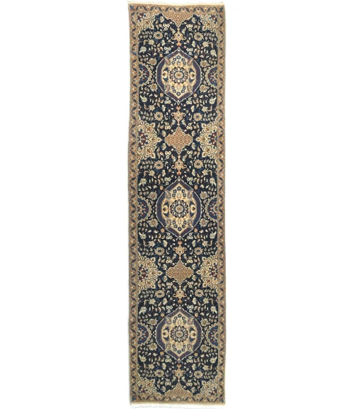 Purple-navy Classic 3X13 Nain Persian Runner Rug